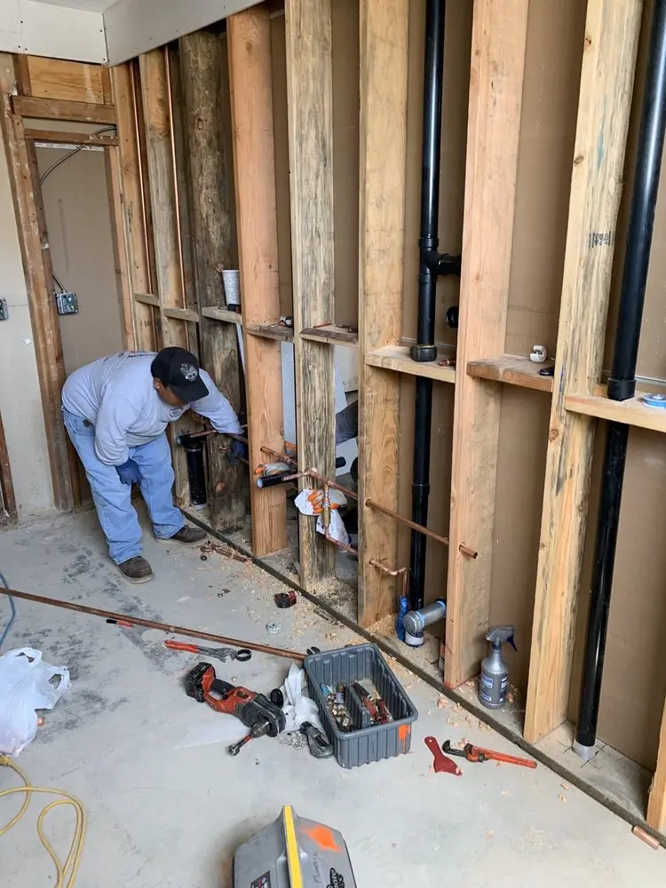 Commercial rough-in plumbing for Water Heater Replacement in Grandview